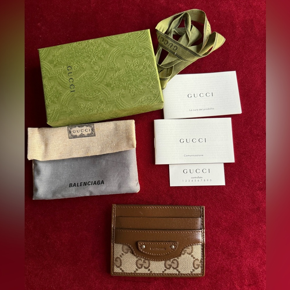 Brand New Gucci The Hacker Project Gucci x Balenciaga Card Case